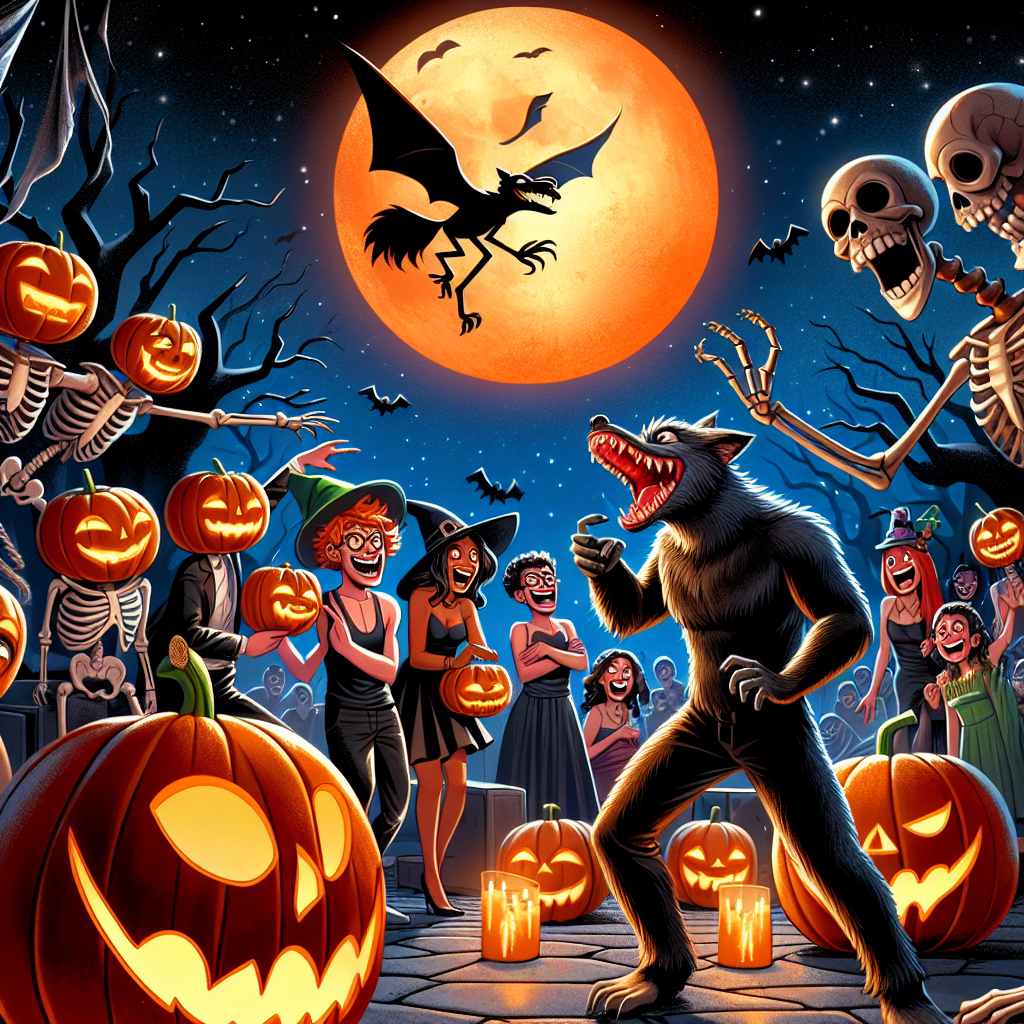 {"title": "Unveiling the Spooky Side of Humor: A Halloween Laughter Extravaganza", "content": "Hallo