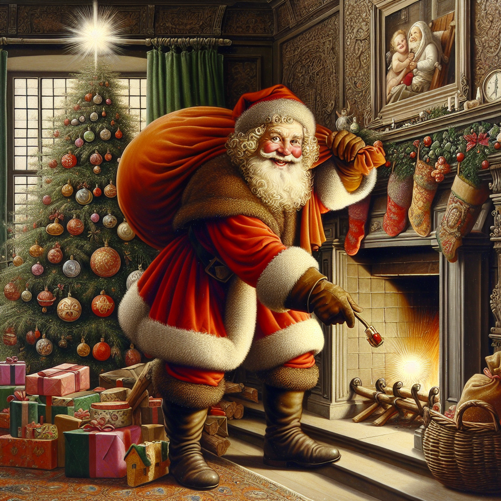 {"title": "A Jolly Old St. Nick Masterpiece: Unveiling the Art of Christmas", "content": "Hey art en