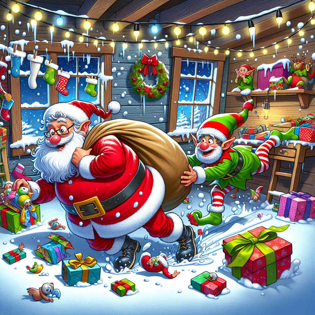 {"title": "Santa's Bloopers: The Untold Adventures from the North Pole", "content": "Welcome to the