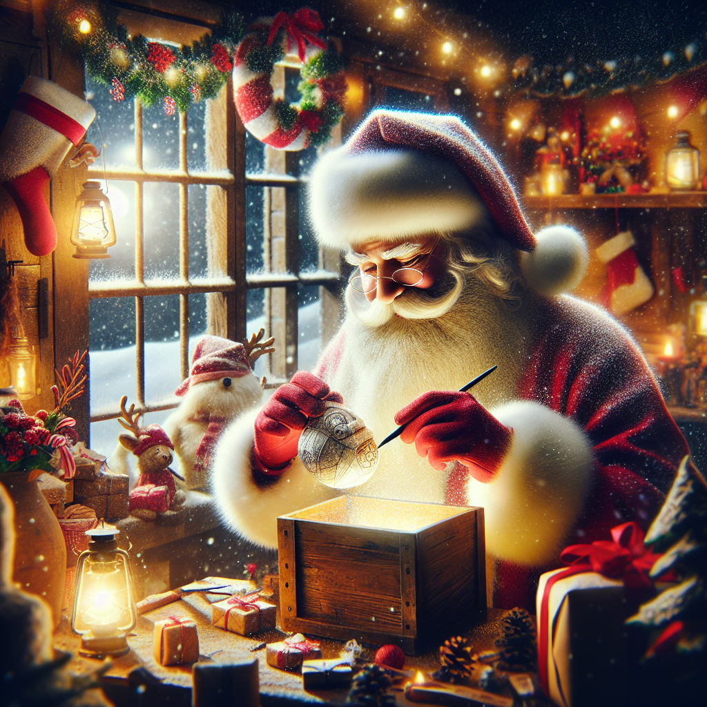 {"title": "Santa's Secret Artwork: A Christmas Enigma!", "content": "Ho Ho Ho! As the Christmas seas